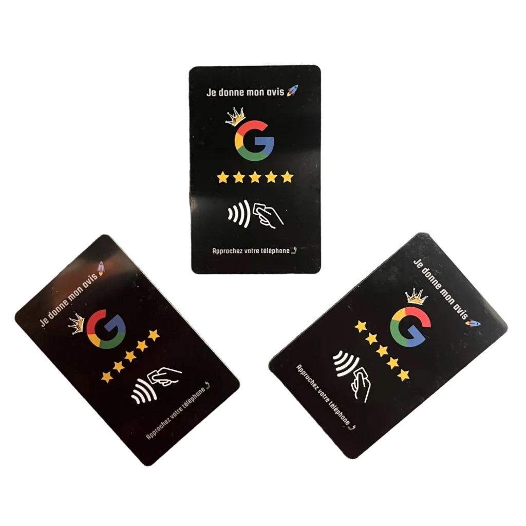 Carte avis Google NFC connectée