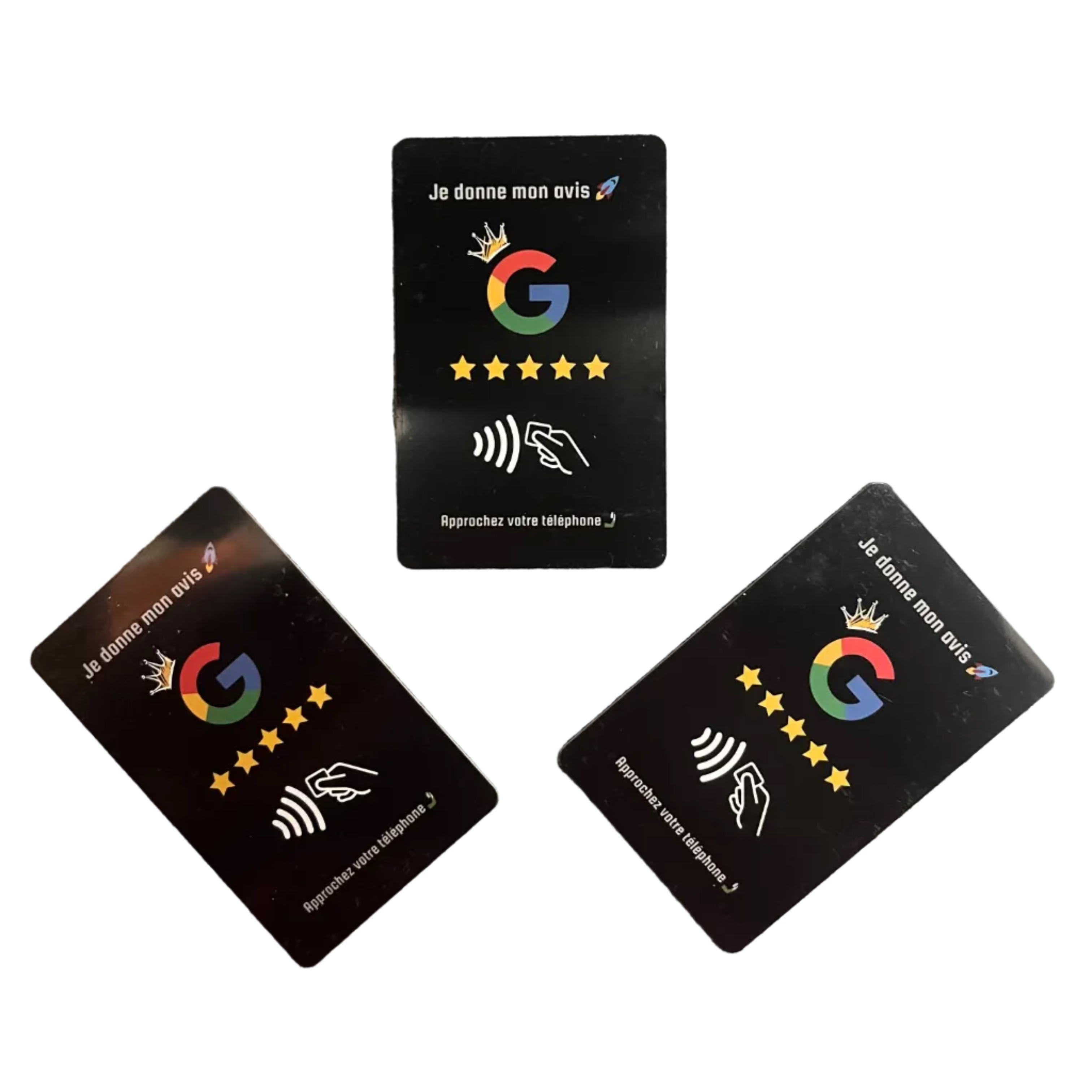 Carte avis Google NFC connectée